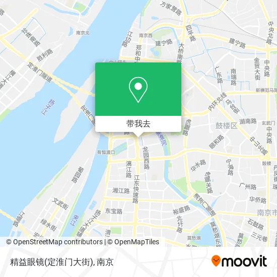精益眼镜(定淮门大街)地图