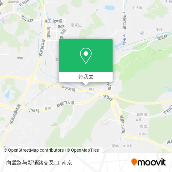 向孟路与新锁路交叉口地图