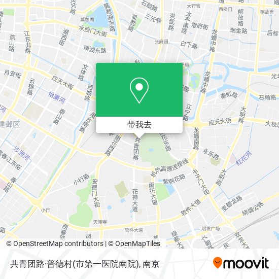 共青团路·普德村(市第一医院南院)地图
