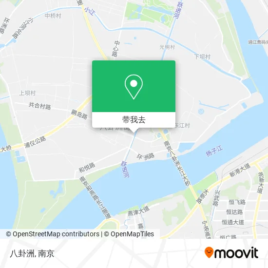 八卦洲地图