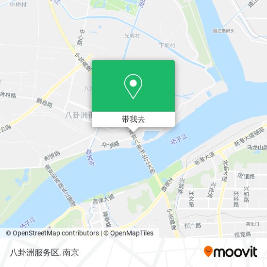 八卦洲服务区地图