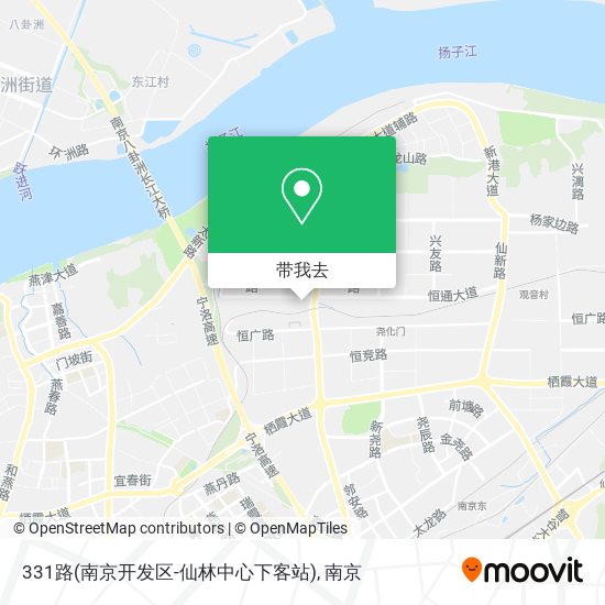 331路(南京开发区-仙林中心下客站)地图