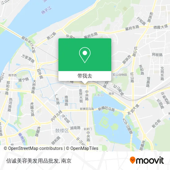 信诚美容美发用品批发地图