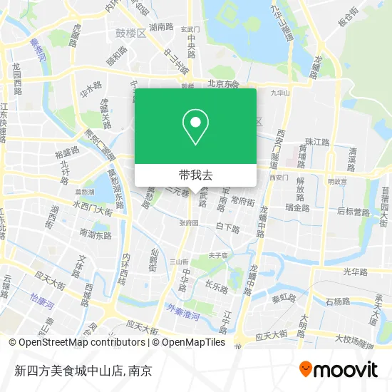 新四方美食城中山店地图