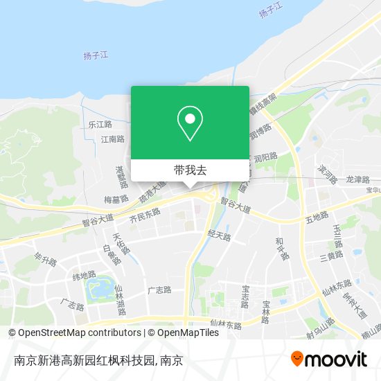 南京新港高新园红枫科技园地图