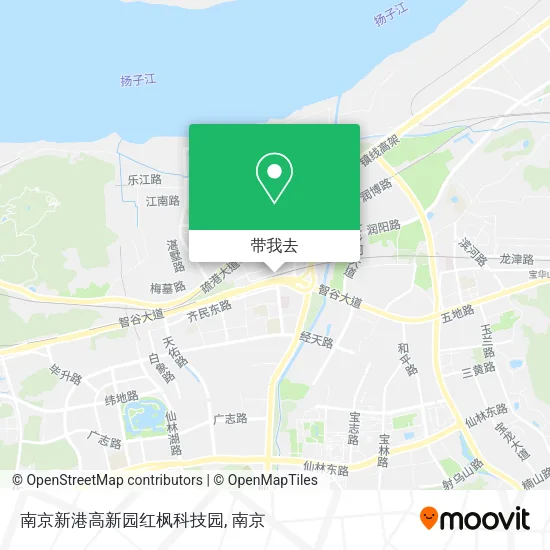 南京新港高新园红枫科技园地图