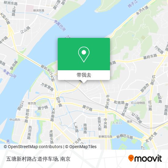 五塘新村路占道停车场地图