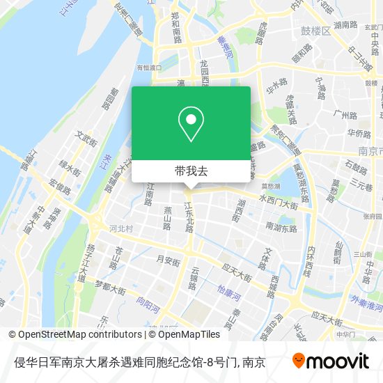 侵华日军南京大屠杀遇难同胞纪念馆-8号门地图