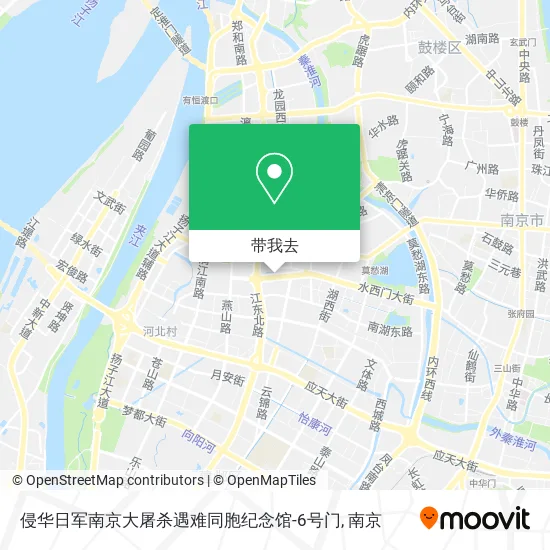 侵华日军南京大屠杀遇难同胞纪念馆-6号门地图