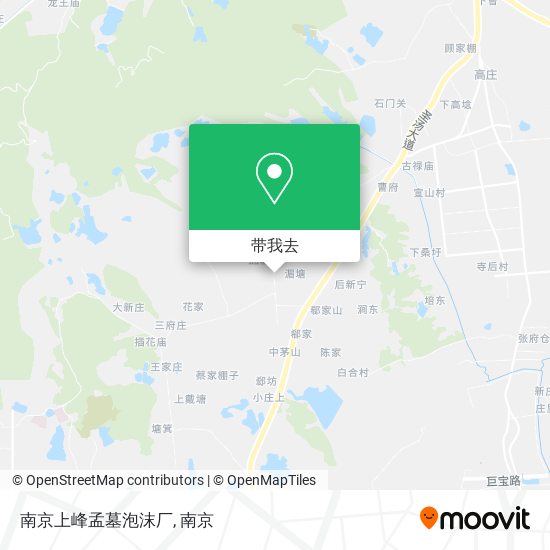 南京上峰孟墓泡沫厂地图