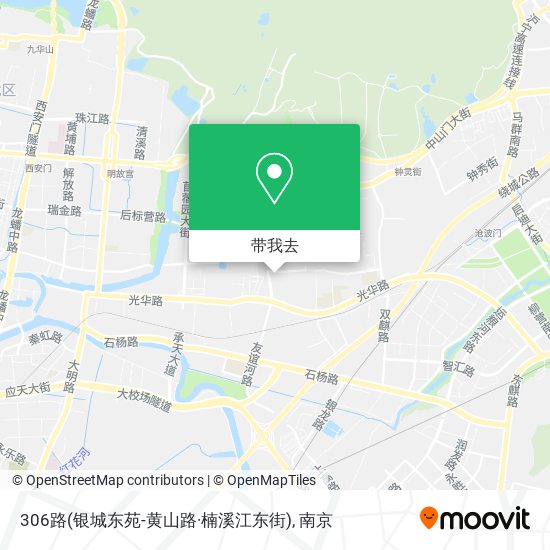 306路(银城东苑-黄山路·楠溪江东街)地图