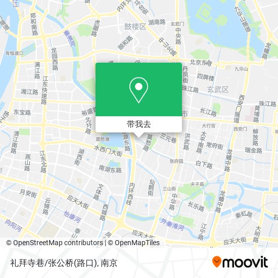 礼拜寺巷/张公桥(路口)地图