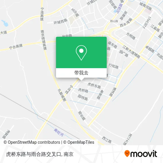 虎桥东路与雨合路交叉口地图