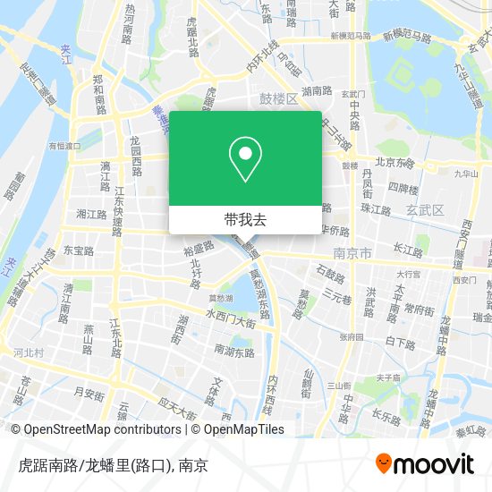 虎踞南路/龙蟠里(路口)地图