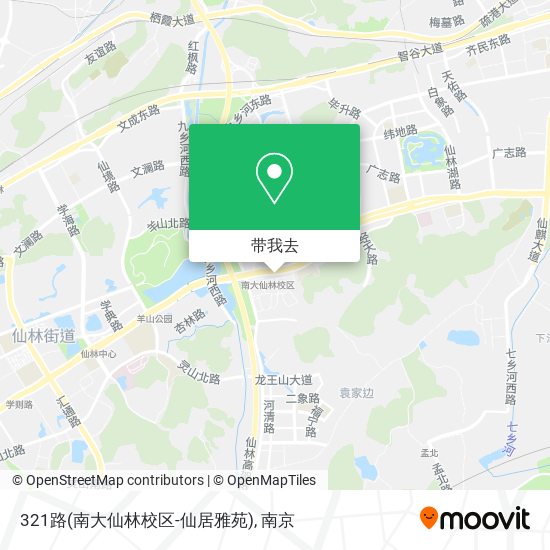 321路(南大仙林校区-仙居雅苑)地图