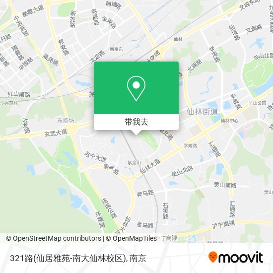 321路(仙居雅苑-南大仙林校区)地图