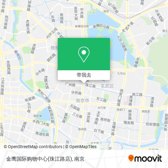 金鹰国际购物中心(珠江路店)地图