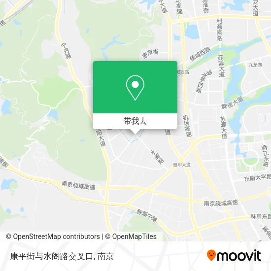 康平街与水阁路交叉口地图