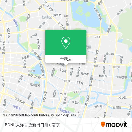 BONI(大洋百货新街口店)地图