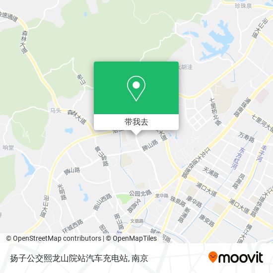 扬子公交熙龙山院站汽车充电站地图