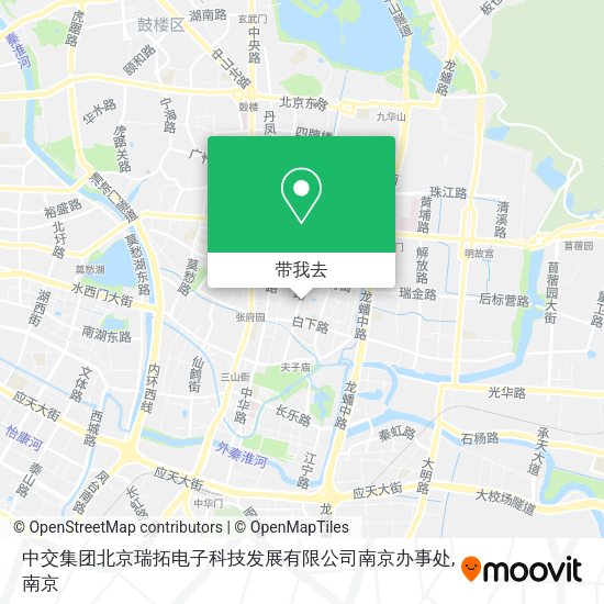 中交集团北京瑞拓电子科技发展有限公司南京办事处地图