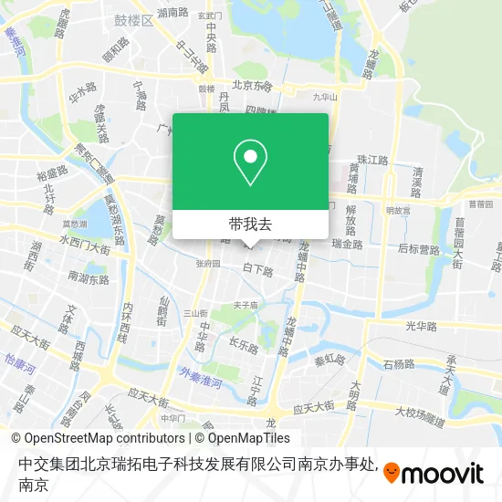 中交集团北京瑞拓电子科技发展有限公司南京办事处地图