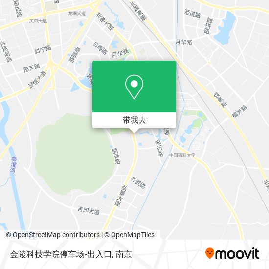 金陵科技学院停车场-出入口地图