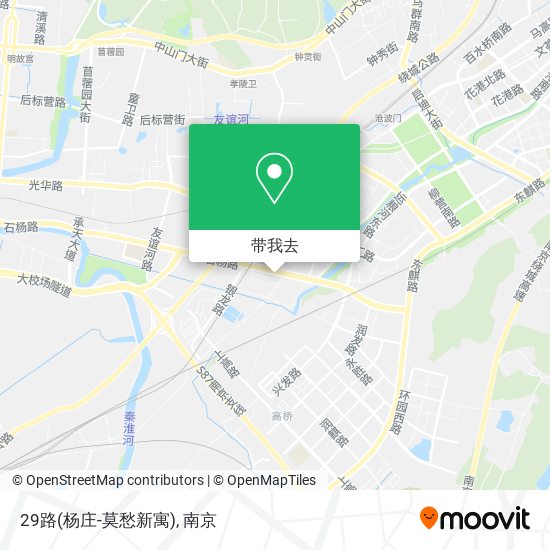 29路(杨庄-莫愁新寓)地图