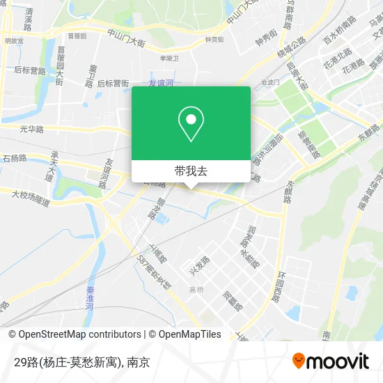 29路(杨庄-莫愁新寓)地图
