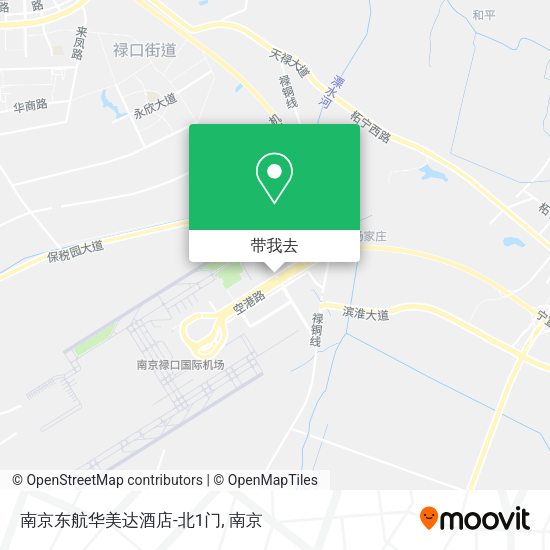 南京东航华美达酒店-北1门地图