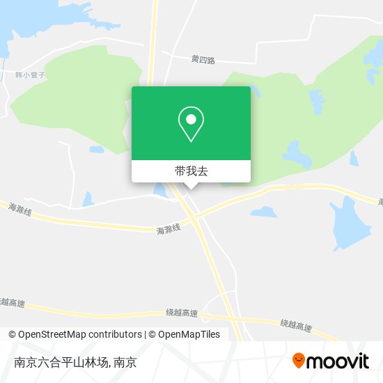 南京六合平山林场地图