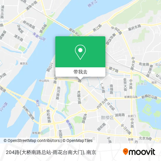 204路(大桥南路总站-雨花台南大门)地图