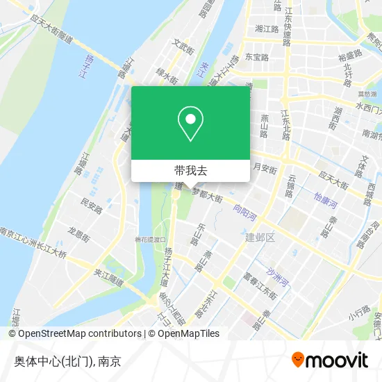奥体中心(北门)地图