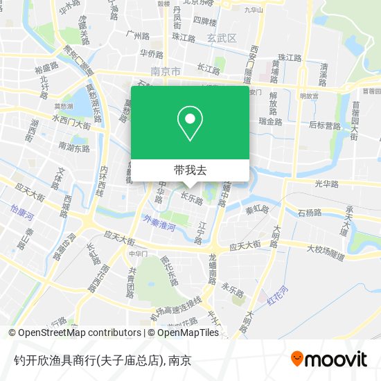钓开欣渔具商行(夫子庙总店)地图
