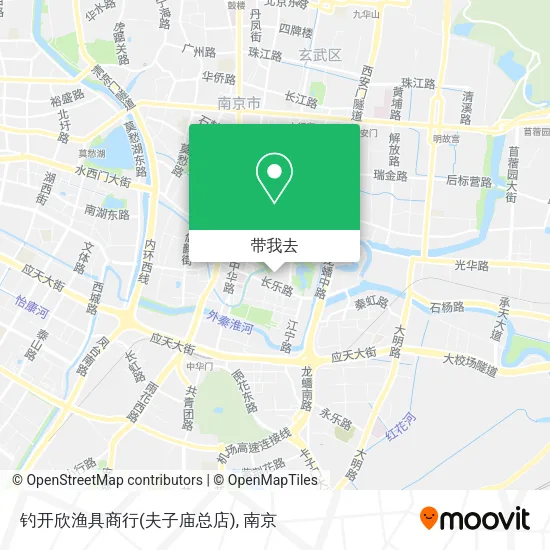 钓开欣渔具商行(夫子庙总店)地图