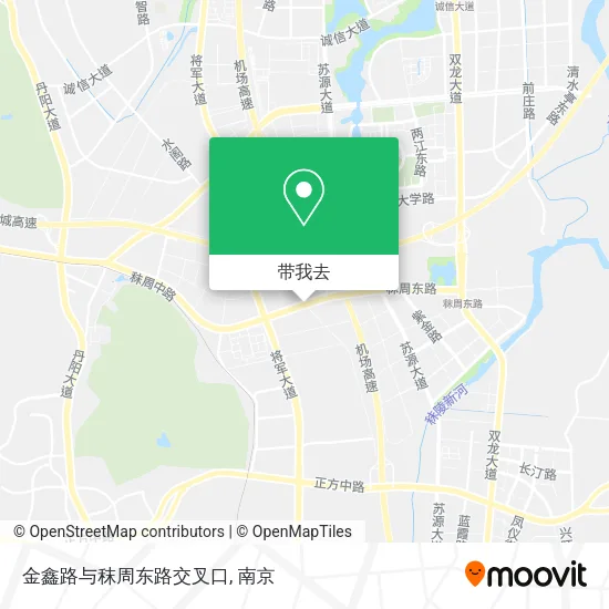 金鑫路与秣周东路交叉口地图