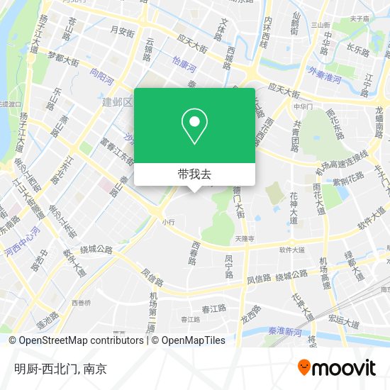 明厨-西北门地图