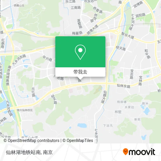 仙林湖地铁站南地图