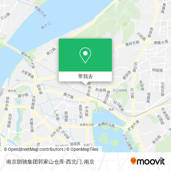 南京朗驰集团郭家山仓库-西北门地图