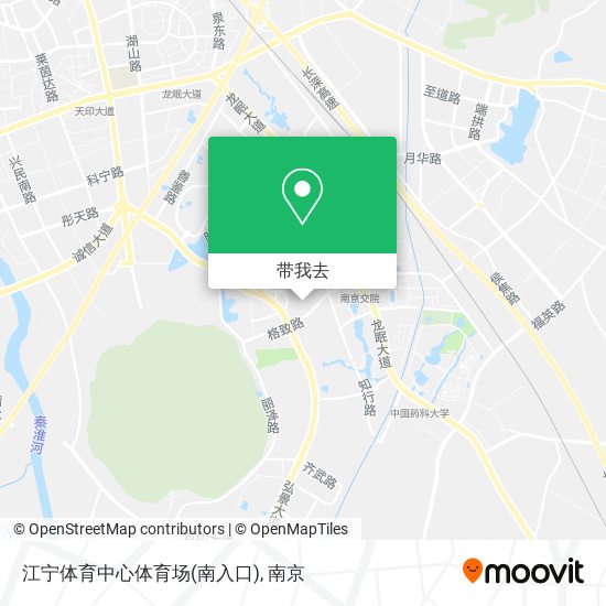 江宁体育中心体育场(南入口)地图