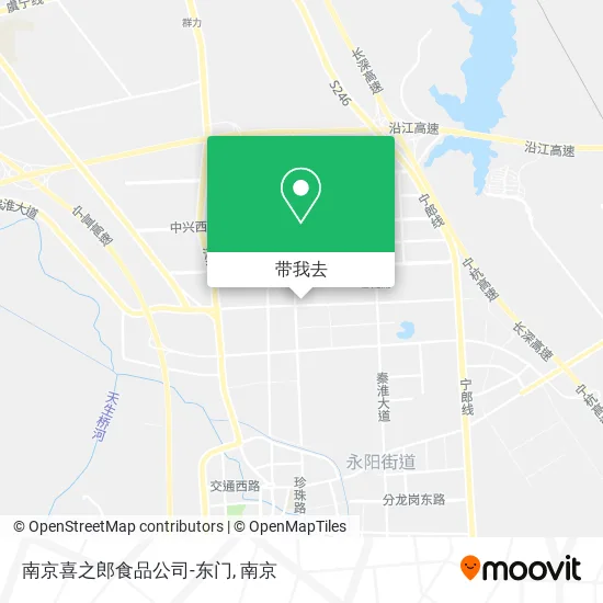 南京喜之郎食品公司-东门地图