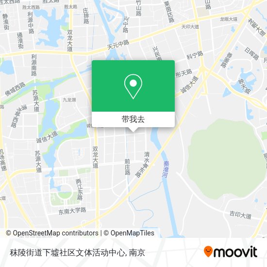 秣陵街道下墟社区文体活动中心地图