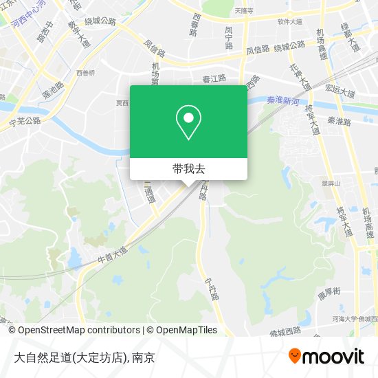 大自然足道(大定坊店)地图