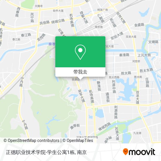 正德职业技术学院-学生公寓1栋地图