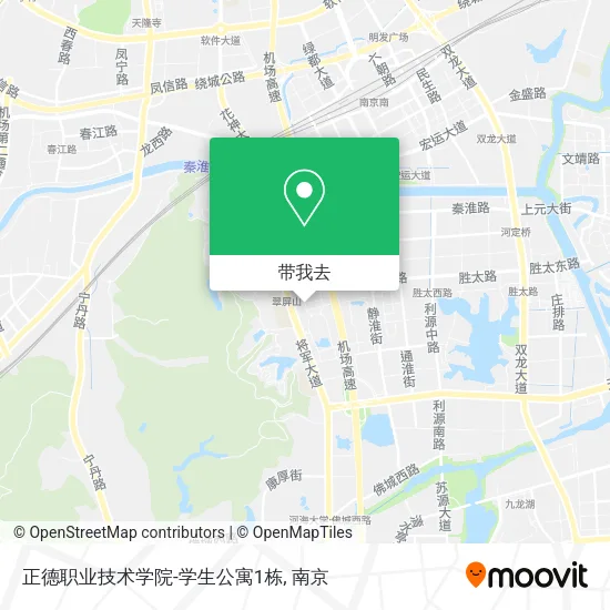 正德职业技术学院-学生公寓1栋地图