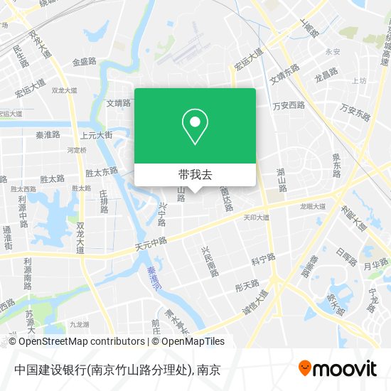 中国建设银行(南京竹山路分理处)地图