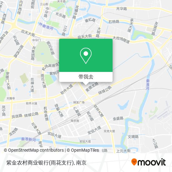 紫金农村商业银行(雨花支行)地图