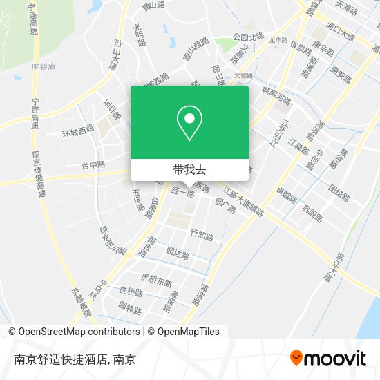 南京舒适快捷酒店地图
