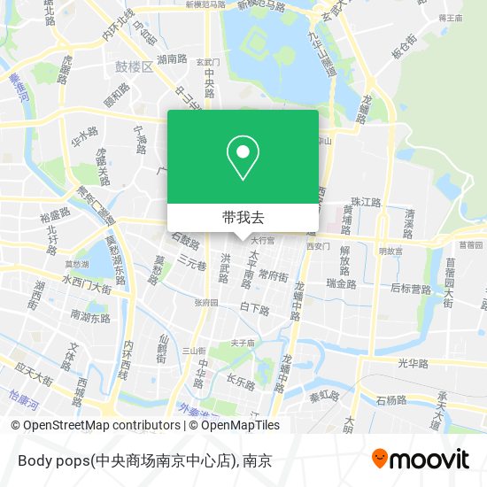 Body pops(中央商场南京中心店)地图
