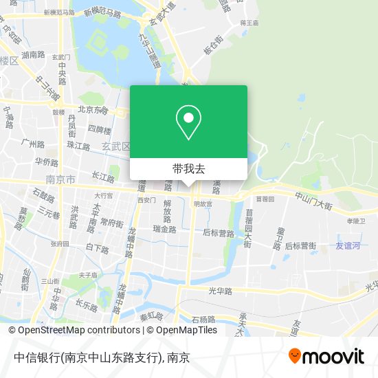 中信银行(南京中山东路支行)地图